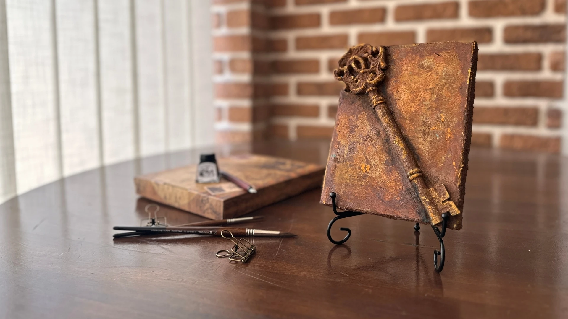 ArtSoul Block “La llave del umbral” en acabado óxido, colección Mecanismos del Destino