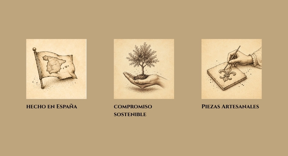 Ilustraciones artesanales de Marian Custom Art sobre piezas hechas en España, compromiso sostenible y creación artesanal