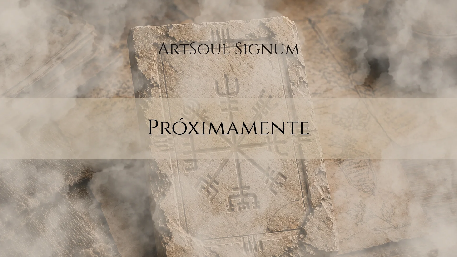 Arte simbólico inspirado en la brújula del viajero, mapas antiguos y símbolos personales de la colección ArtSoul Signum de Marian Custom Art.
