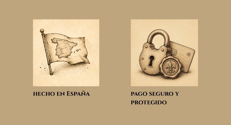 Ilustraciones sobre artesanía hecha en España y pago seguro protegido en Marian Custom Art