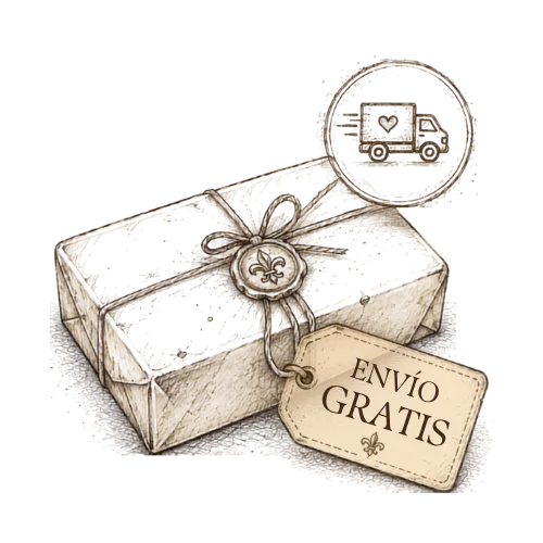 Paquete preparado para envío con etiqueta de envío gratuito