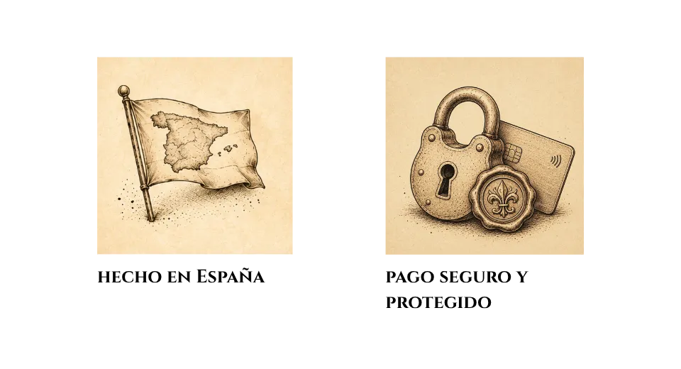 Ilustraciones sobre artesanía hecha en España y pago seguro protegido en Marian Custom Art